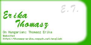 erika thomasz business card